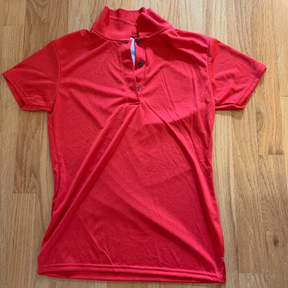 NEW WITH TAG Gildan Performance Women's Red Polo Shirt Size S